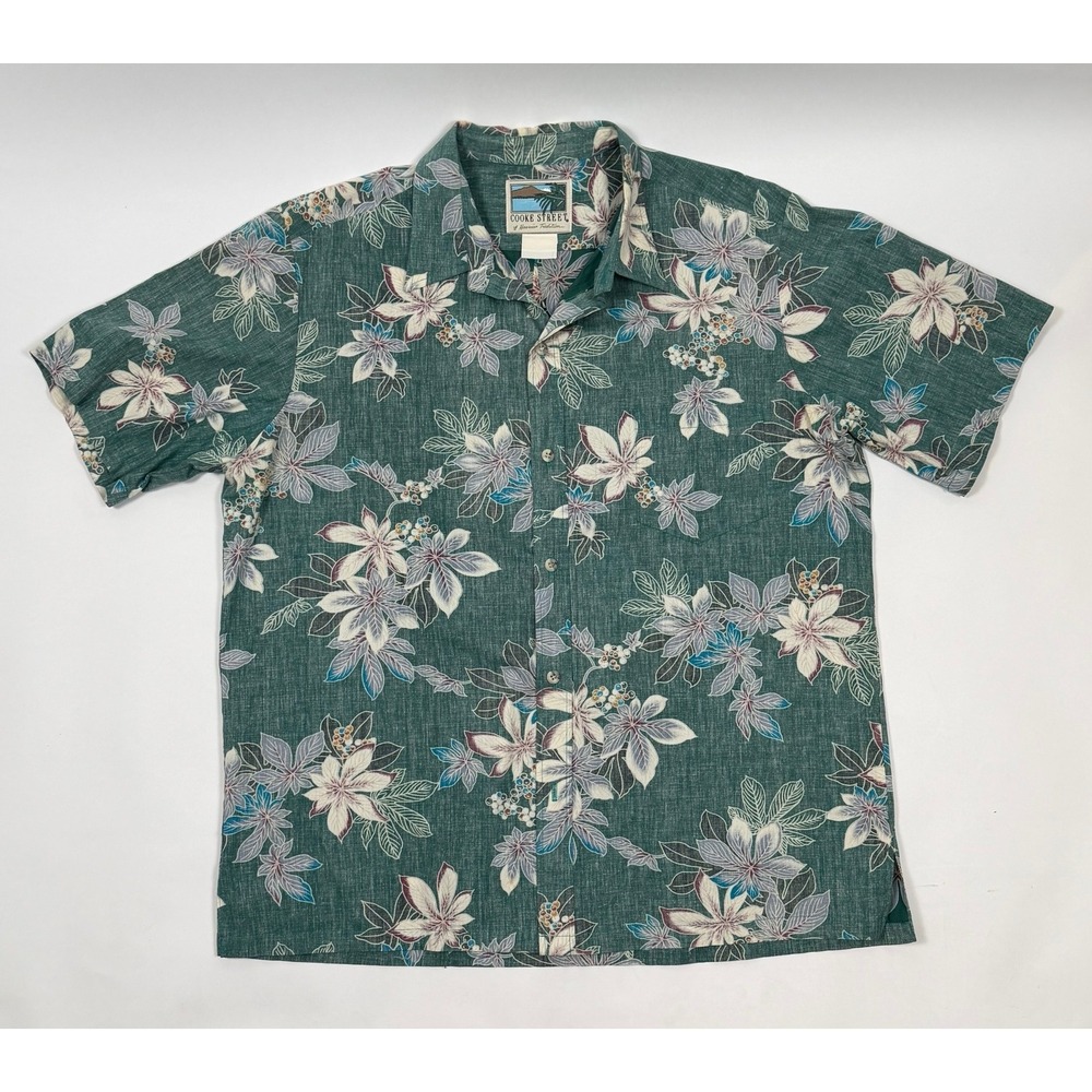 Cooke Street Hawaiian - Reverse Print -Button Up Shirt - size L